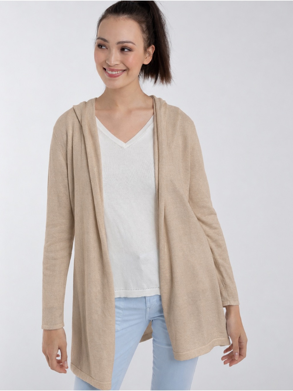 Caroline Grace by Alashan Cashmere Fly Away Hooded Cardigan
